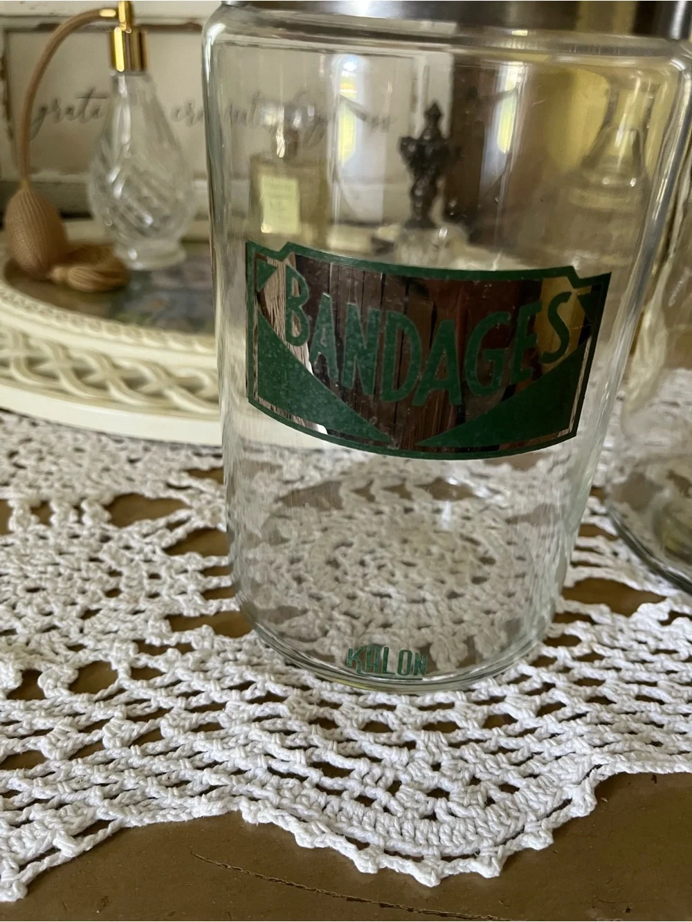 Vintage Kalon by Profex glass medical apothecary jar